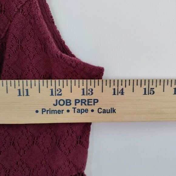 Free People Sleeveless Mesh Lace Crochet Pleated Mini Dress Fit & Flare Women 4 - Picture 9 of 12